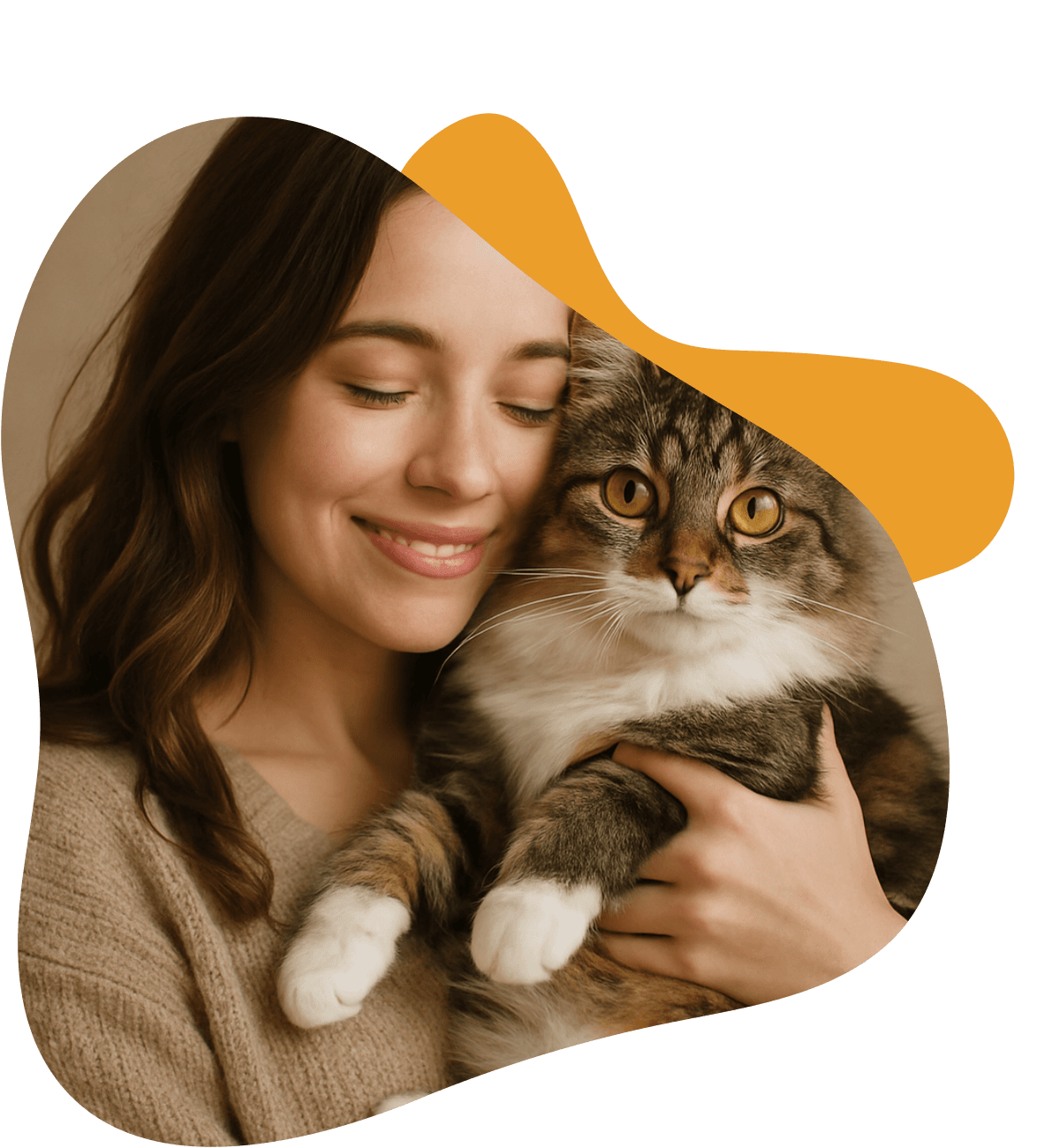 Donna con gatto