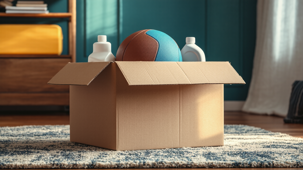 Diversi materiali per creare giochi di intelligenza fai-da-te per cani