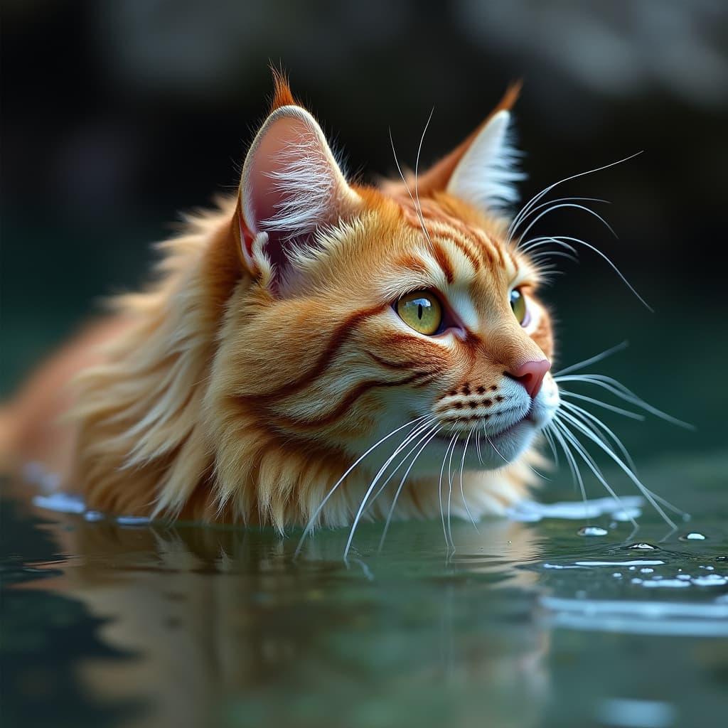 Gatto anziano che beve acqua da una ciotola